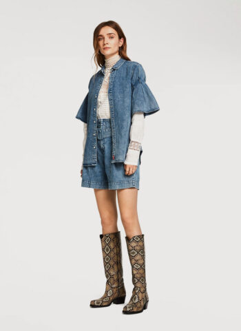 Denim Contrast Co-ord Trousers